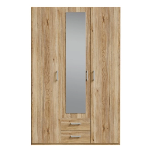 Szafa z lustrem i szufladami 130 cm Dąb Mauvella